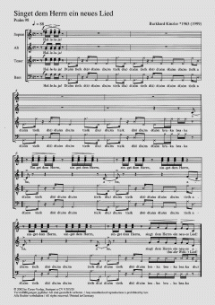Singet dem Herrn ein neues Lied (Burkhard Kinzler) 