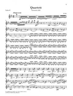 Quartettsatz c-moll D 703 von Franz Schubert 