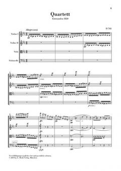 Quartettsatz c-moll D 703 von Franz Schubert 