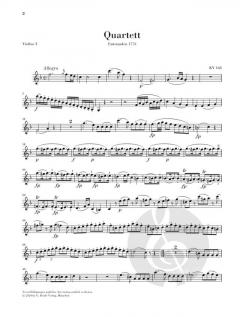 Streichquartette 2: Frühe Wiener Quartette von Wolfgang Amadeus Mozart im Alle Noten Shop kaufen (Stimmensatz)