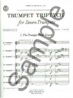 Trumpet Triptych von Samuel Adler für 7 Trompeten im Alle Noten Shop kaufen