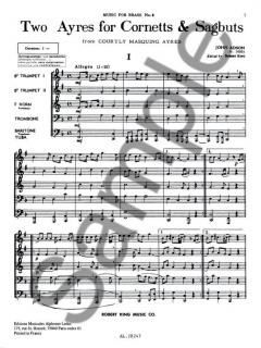 2 Ayres For Cornetts/Sagbuts (John Adson) 