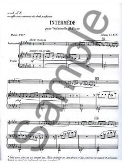 Intermede von Jehan Alain für Violoncello und Klavier im Alle Noten Shop kaufen