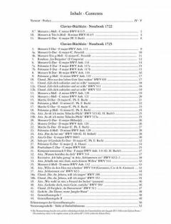 Die Clavier-Büchlein für Anna Magdalena Bach 1722 & 1725 von Johann Sebastian Bach im Alle Noten Shop kaufen (Partitur)