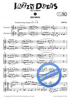 Jazzy Duets für 2 Klarinetten von James Rae 