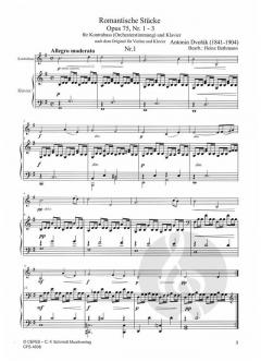 Romantische Stücke op 73., Nr. 1-3 von Antonín Dvorák 