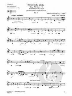Romantische Stücke op 73., Nr. 1-3 von Antonín Dvorák 