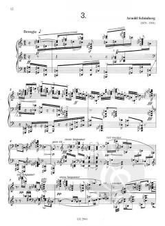 3 Klavierstücke op. 11 von Arnold Schönberg im Alle Noten Shop kaufen