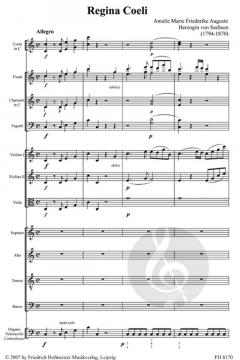 Regina Coeli von Amalie Marie Friederike Auguste Herzogin von Sachsen 