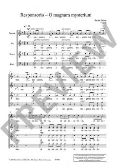 Responsorio - O magnum mysterium von Javier Busto 