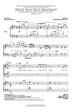Have You Not Known? von Heather Sorenson (Download) 