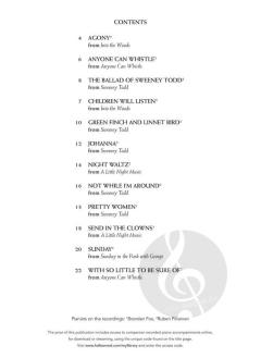 Sondheim for Classical Players von Stephen Sondheim 