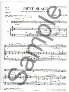 Petit Nuage von André Amellér für Viola und Klavier im Alle Noten Shop kaufen
