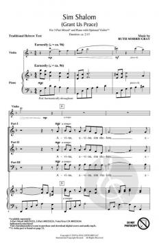 Sim Shalom von Ruth Morris Gray (Download) 