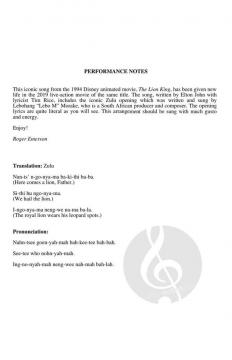 Circle of Life von Elton John 