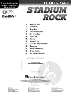 Stadium Rock for Tenor Sax 