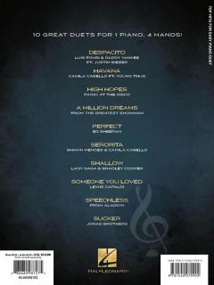 Top Hits for Easy Piano Duet 