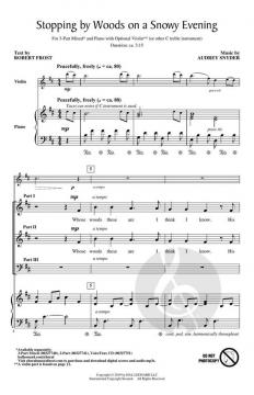 Stopping by Woods on a Snowy Evening von Audrey Snyder 