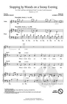 Stopping by Woods on a Snowy Evening von Audrey Snyder 