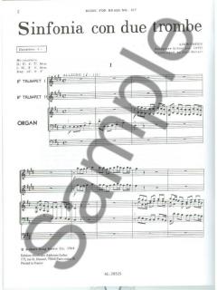 Sinfonia Con Due Trombe von Berger 