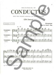 Conductus von Robert King für 3 Hörner bei alle-noten.de