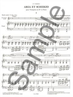 Aria et Scherzo von Alexander Arutjunjan für Trompete in B und Klavier im Alle Noten Shop kaufen