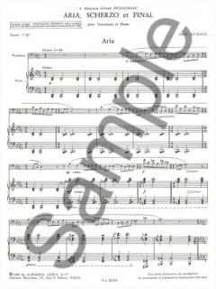 Aria Scherzo et Finale von Jean Emmanuel Aubain für Posaune und Klavier im Alle Noten Shop kaufen