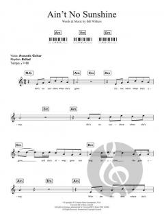 Ain't No Sunshine von Bill Withers (Download) 