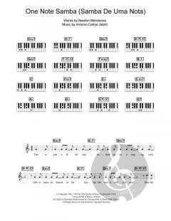 One Note Samba von Antonio Carlos Jobim (Download) 