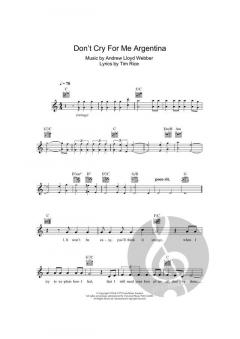 Don't Cry For Me Argentina von Madonna 