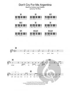 Don't Cry For Me Argentina von Andrew Lloyd Webber (Download) 