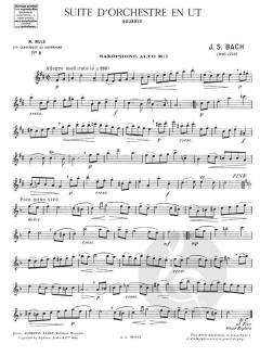 Suite D Orchestre en Ut: Bourree von Johann Sebastian Bach 