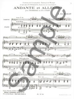 Andante et Allegro von Joseph Edouard Barat für Posaune und Klavier im Alle Noten Shop kaufen