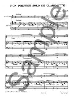 Mon 1er Solo de Clarinette von Joseph Edouard Barat 