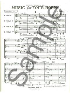 Music For 4 Horns von Leslie Bassett im Alle Noten Shop kaufen