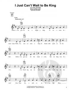 I Just Can't Wait To Be King von Elton John (Download) 