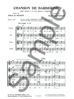 Chanson de Barberine (René Berthelot) 