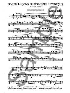 12 Lecons de Solfege Rythmique Vol. B 7 von Marcel Bitsch 