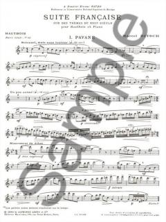Suite Francaise Sur Des Themes Du 17eme Siecle von Marcel Bitsch für Oboe und Klavier im Alle Noten Shop kaufen