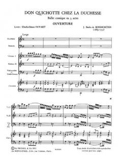 Don Quichotte Chez La Duchesse von Joseph Bodin de Boismortier 