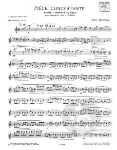 Piece Concertante Dans L Esprit Jazz von Paul Bonneau 