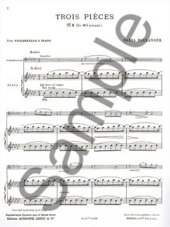 3 Pieces No 1 en Mib Mineur von Nadia Boulanger 