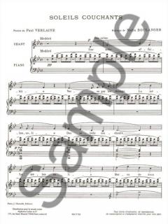 Melodies von Nadia Boulanger 