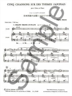 5 Chansons sur des Themes Japonais von Eugene Bozza 