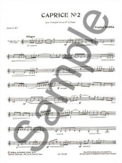 Caprice Nr. 2 von Eugene Bozza für Trompete in C oder B und Klavier im Alle Noten Shop kaufen