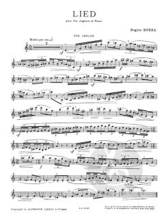 Lied von Eugene Bozza für Englischhorn und Klavier im Alle Noten Shop kaufen