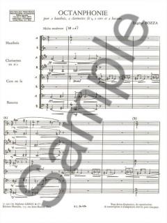 Octanphonie von Eugene Bozza für Holzbläserensemble im Alle Noten Shop kaufen