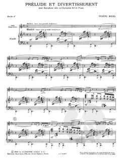 Prelude et Divertissement von Eugene Bozza 