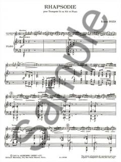 Rhapsodie von Eugene Bozza für Trompete in C oder B und Klavier im Alle Noten Shop kaufen