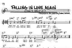 Falling In Love Again (Can't Help It) von Marlene Dietrich (Download)